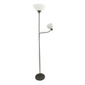 All The Rages All The Rages Floor Lamp with Reading Light Silver LF2000-SLV